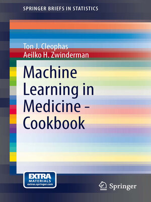 cover image of Machine Learning in Medicine--Cookbook